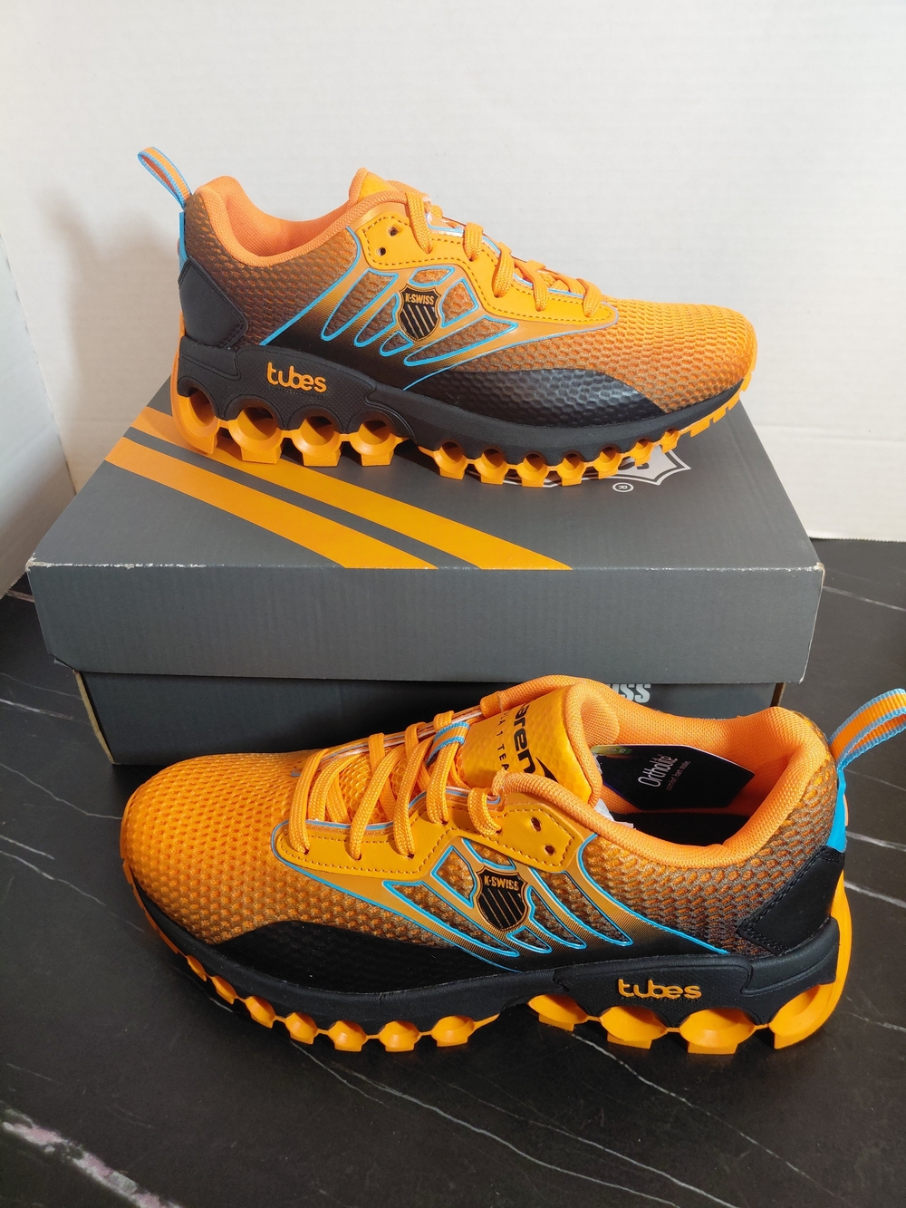 K-Swiss Kids' Orange Tubes Lightweight Running Shoes